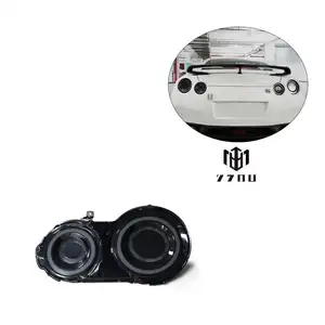 适用于日产R35 GTR 2008-2019尾灯左右侧后保险杠尾灯2017版nismo发光二极管烟熏黑色尾灯
