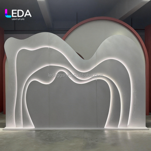 LEDA - Nuevo Diseño de Fondo de Acrílico Iluminado para Bodas, Fondo de Boda con Luz, Fondo 3D para Decoración de Eventos - Product Image 6