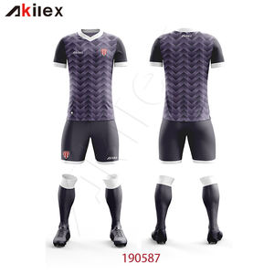 เสื้อฟุตบอลชุดทีมฟุตบอลเสื้อฟุตบอลพิมพ์ลายซับลิเมชันออกแบบได้ตามต้องการ - Product Image 3