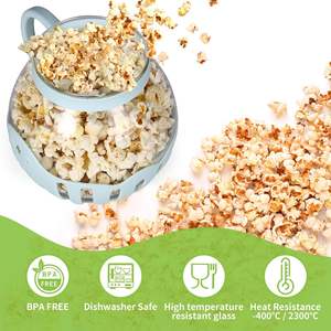 <span class=keywords><strong>Palomitas</strong></span> de maíz para microondas Micro-Pop con vidrio seguro para la temperatura Tapa 3 en 1 Mide granos y <span class=keywords><strong>mantequilla</strong></span> derretida - Product Image 2