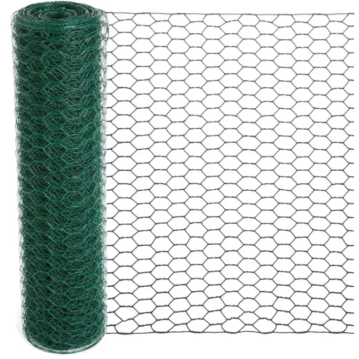 Fábrica 4ft 5ft 6ft 8ft Pvc Revestido Gaiola De Galinheiro Galinheiro Rede De Fio Malha De Arame Hexagonal