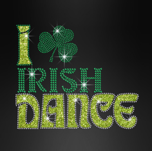 J'aime le transfert <span class=keywords><strong>de</strong></span> fer sur strass <span class=keywords><strong>de</strong></span> la <span class=keywords><strong>danse</strong></span> irlandaise pour les T-shirts - Product Image 1
