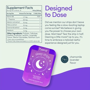 High Quality Private Label Sleep Oral Strip and Lysine Active Ingredients Promote Sleep Fall Improve Deep Sleep - Product Image 6
