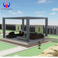 Großhandel Robuste Aluminium-Pergola mit Bioklimatischem Lamellensystem Anpassbare Sichtschutzoption für Garten & Terrasse