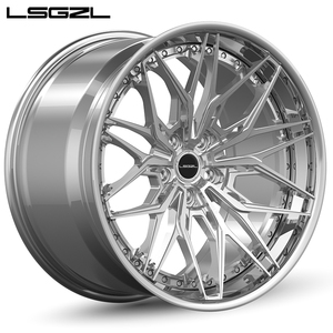 Geschmiedete Felgen für Mercedes 5x114.3 5x130 5x120 18 19 20 21 22 Zoll Carbonfaser mit Vollcarbon-Felgenbett für BMW Audi - Product Image 6