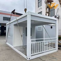 Caseta de Seguridad en Contenedor Desmontable, Caseta de Vigilancia Portátil, Caseta de Guardia, Oficina en Sitio, Casa Modular Prefabricada