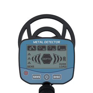 Detector de Metales Portátil con Pantalla LCD Azul, Multifrecuencia, Sensibilidad Ajustable, 12 Pulgadas, para Adultos, Búsqueda de Tesoros - Product Image 1