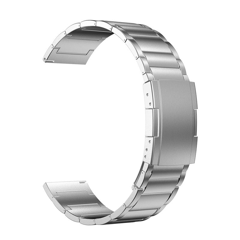 Concha de tortuga de tres cuentas de metal hw-plata-titanio