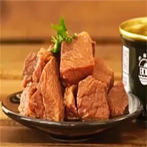 Ransum Daging Sapi Kaleng Darurat 340g Daging Sapi Rebus Makanan Kaleng yang Diawetkan dengan Garam - Product Image 2