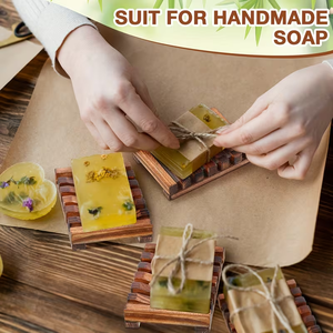 Ensemble de 30 porte-savons en bois conçus pour égayer le savon et le faire sé<span class=keywords><strong>cher</strong></span>, adaptés aux salles de bain, cuisines et voyages - Product Image 3