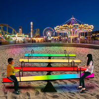 Balançoire lumineuse de scène LED pour aire de jeux, contrôle sonore, 16 couleurs RVB, indice de protection IP65, base d'ampoule B22/E27, utilisation en extérieur