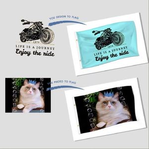 Personalized Photo Text Customized Sport Competition Company Advertising Logo Banner Custom Single Double Polyester <b>Flag</b> - Product Image 2