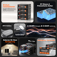 LiTime 51.2V 100Ah 48V Kelas Baterai Rak Server LiFePO4 5.12kWh CAN RS485 untuk Sistem Penyimpanan Energi Surya Rumah Tangga