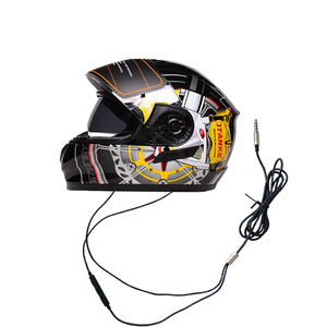 Casque de moto filaire avec prise jack 3.5mm Qualité sonore <span class=keywords><strong>Hi</strong></span>-<span class=keywords><strong>Fi</strong></span> Navigation vocale Écouteur MP3 pour une conduite et un trajet en toute sécurité - Product Image 2
