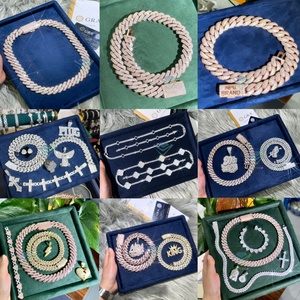 Cadena Cubana de Moissanita Personalizada, Collar de Rapero, Joyería Fina, Plata S925, Moissanita Baguette VVS, Cadena Cubana para Hombre - Product Image 6