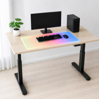 Aucun élément RGB dispersé, une éclatance complète |   Tapis de bureau RGB pleine surface pour la zone clavier et souris |   Éclairage pour configuration de jeu