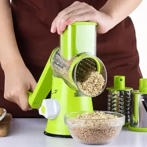 Venda quente multifuncional tambor vegetal cortador mão operado cozinha triturador batata slicer