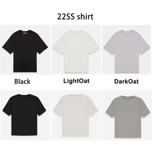 เสื้อยืดโอเวอร์ไซส์คุณภาพสูง SS22 เสื้อผ้าผู้ชาย เสื้อยืดสตรีทแวร์ ผ้าหนา 100% ผ้าฝ้าย เสื้อยืด Ess สำหรับผู้ชาย - Product Image 1