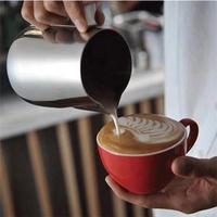 Tasses à Café Cappuccino Latte en Céramique et Porcelaine 220cc Glaçure Colorée Professionnelle avec Logo Personnalisé et Soucoupes, Ensemble