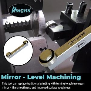 Outil de centrage de tour assorti 5/8 x 5/8 x 5 pouces, outil de redressage à rouleaux pour tours à outils - Product Image 5