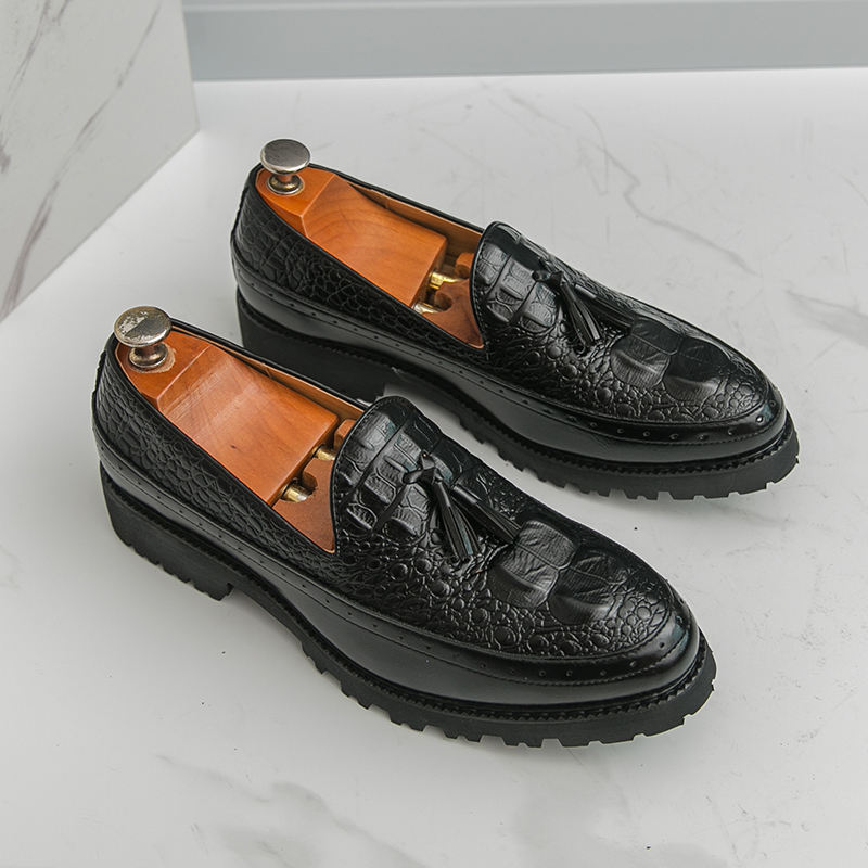 Order Online Italy Design Loafers Shoes Genuine Leather Custom