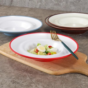 A5 <b>melamine</b> straw hat <b>plate</b>, deep <b>plate</b>, plastic tableware, hotel restaurant dish <b>plate</b>, Western food soup <b>plate</b>, artistic - Product Image 2
