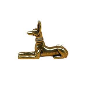 1 unidad, superventas, estatua de latón macizo retro de <span class=keywords><strong>perro</strong></span> de caza faraónico, adorno para sala de estar, escritorio, mascota de té, decoración del hogar, venta al por mayor - Product Image 3