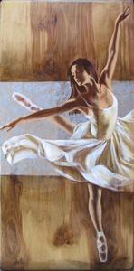Pinturas de bailarina de <span class=keywords><strong>Ballet</strong></span> cuadros pintados a mano cuchillo abstracto pintura al óleo sobre lienzo arte de pared para sala de estar decoración del hogar - Product Image 6