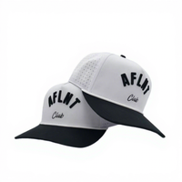Custom Manufacturer Plain Black 5 Panel Golf Hat with Rope Custom Richardson Trucker Caps Two Tone SnapBack Hats Designer Cap