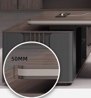 Ensemble de chaises de bureau de direction haut de gamme, style minimaliste moderne, écologique, mobilier de bureau à domicile durable, bureau du président
