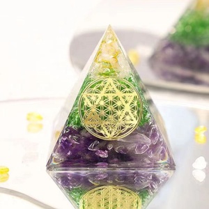 Toptan ametist kristal enerji orgonit Orgone piramitleri şifa taşları - Product Image 5