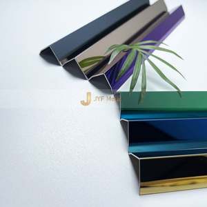 EX727 Stainless Steel Wall <b>Tile</b> Trim Metal Edge Strip <b>for</b> Bathroom Kitchen L Shape <b>Corner</b> Decoration Profile - Product Image 4