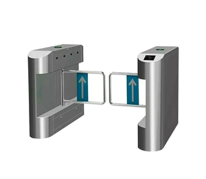 Porte à battants pour chantier de construction, bâtiment de bureaux - Accès piétonnier intelligent à ouverture rapide anti-collision - Product Image 1