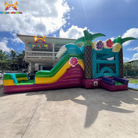 Offre Spéciale : Combo Château Gonflable Gamer Level Up - Toboggan Aquatique/Sec Gonflable pour Enfants, Usage Commercial, Capacité 200KG, Installation Facile