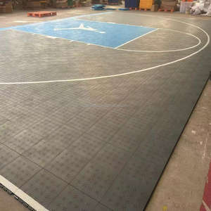 Baldosas de Suelo Encajables para Cancha de Baloncesto Profesional Móvil, Material <span class=keywords><strong>TPV</strong></span>, 13 mm de Grosor, Ecológicas para Deportes al Aire Libre/Interior - Product Image 4
