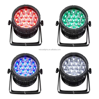 Projecteur PAR LED RGBW puissant 19x15W, étanche IP65, zoomable, Ra90 CRI, contrôle DMX512/sonore, angle de faisceau 10-60°