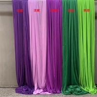 Tissu de fond en fil de beauté pour les cérémonies d'anniversaire, de mariage, les fêtes, la décoration, le rideau
