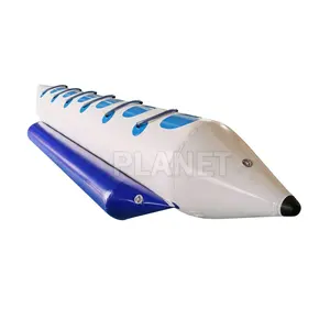 लोकप्रिय आउटडोर पानी के खेल 2 4 6 8 व्यक्तियों नौकाओं Inflatable मज़ा के लिए उड़ान मछली Inflatable केले नाव