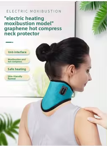 Protecteur de cou chauffant en graphène, <span class=keywords><strong>chauffe</strong></span>-cou électrique USB, thérapie thermique pour soulager les douleurs <span class=keywords><strong>cervicales</strong></span>, collier de massage chauffant portable - Product Image 5