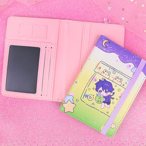 Funda de <span class=keywords><strong>Pasaporte</strong></span> de Cuero PU con Impresión de Logotipo Personalizado, Porta <span class=keywords><strong>Pasaporte</strong></span> de Negocios Personalizado con Diseño de Anime, Tarjetero - Product Image 2