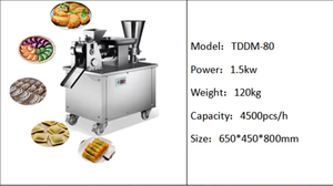 Hot Sale Fully Automatic Motorized <b>Dumpling</b> Making <b>Machine</b> for Momo Samosa Spring Roll-70pcs/Min Food Grade Stainless Steel - Product Image 2