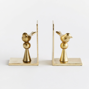 AK Brass Gold Finished Bird Metal <b>Bookends</b> Set Of 2 Customized Decorative Book Ends for Table Shelf Home Office Decor - Product Image 4