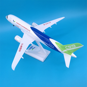 Prototipo <span class=keywords><strong>Comac</strong></span> de 30 cm con Luz LED, <span class=keywords><strong>COMAC</strong></span> C919 1/130, Modelo de Avión de Resina Fundida a Presión con Soporte de Exhibición, Coleccionable - Product Image 5