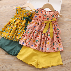 Conjuntos de Ropa para Niñas, Pantalones con Triple Volante y Chaqueta, Conjuntos de Punto de Fábrica China - Product Image 4