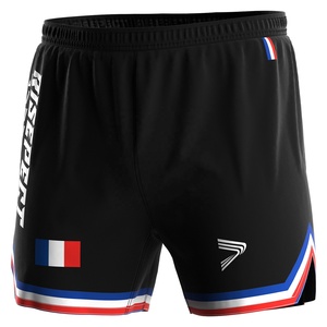 Shorts d'entraînement de la série Elite nationale allemande, inspirés de l'élément du drapeau, essentiels pour les maîtres des arts martiaux - Product Image 1
