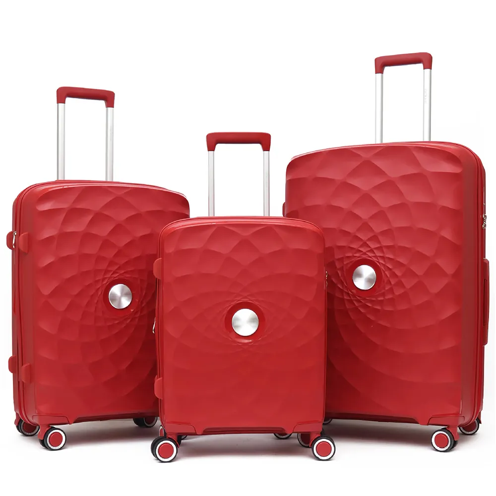TSA lucchetto Trolley Hardshell leggero bagaglio a mano valigia set 3 pezzi con ruote Spinner
