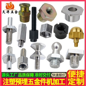 Tianyang Hardware Embedded Nuts Metric Thread Inserts 20mm Machined Parts Stainless Steel Iron Aluminum Brass POM Carbon Steel - Product Image 4