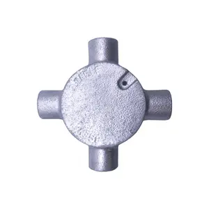 20MM 4 Way/Intersection Conduit Box Hot Dipped Galvanised BS EN 61386 Conduit Fittings