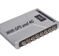 Lecteur RFID fixe haute performance à 8 ports, prise en charge GPS 4G, protocole ISO18000-6C, taux de lecture >400 fois/s, lecteur de cartes de contrôle d'accès