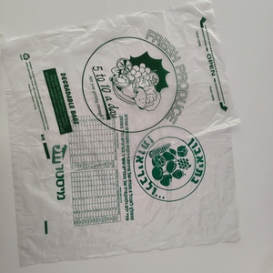 Hot Style Black PE <b>Plastic</b> Bin Bag for Fruits & Vegetables Packaging Dustbin Liner and T-Shirt Bag on <b>Roll</b> for Supermarket Use - Product Image 5